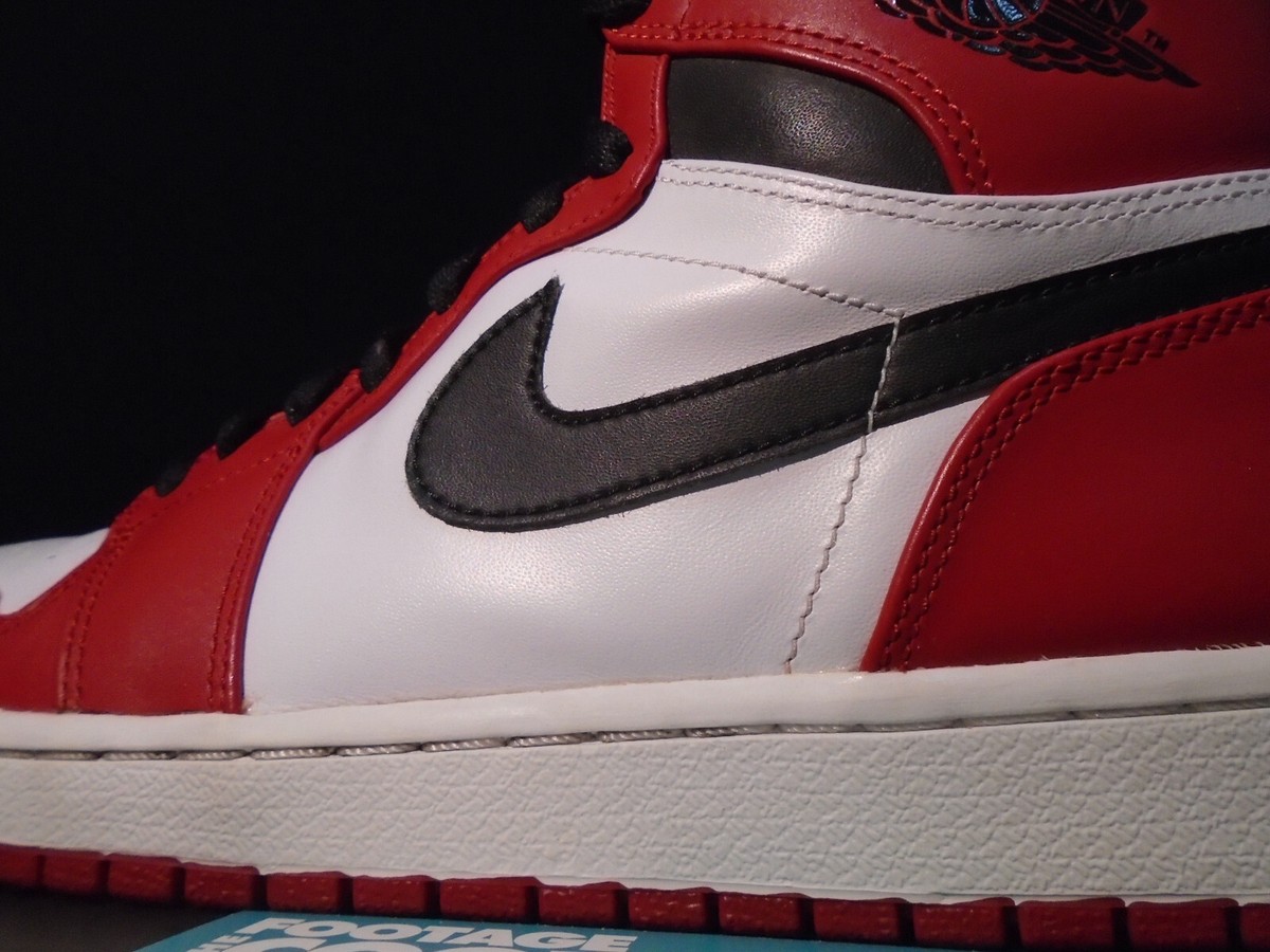 NIKE AIR JORDAN 1 RETRO HIGH OG I CHICAGO BULLS WHITE BLACK RED