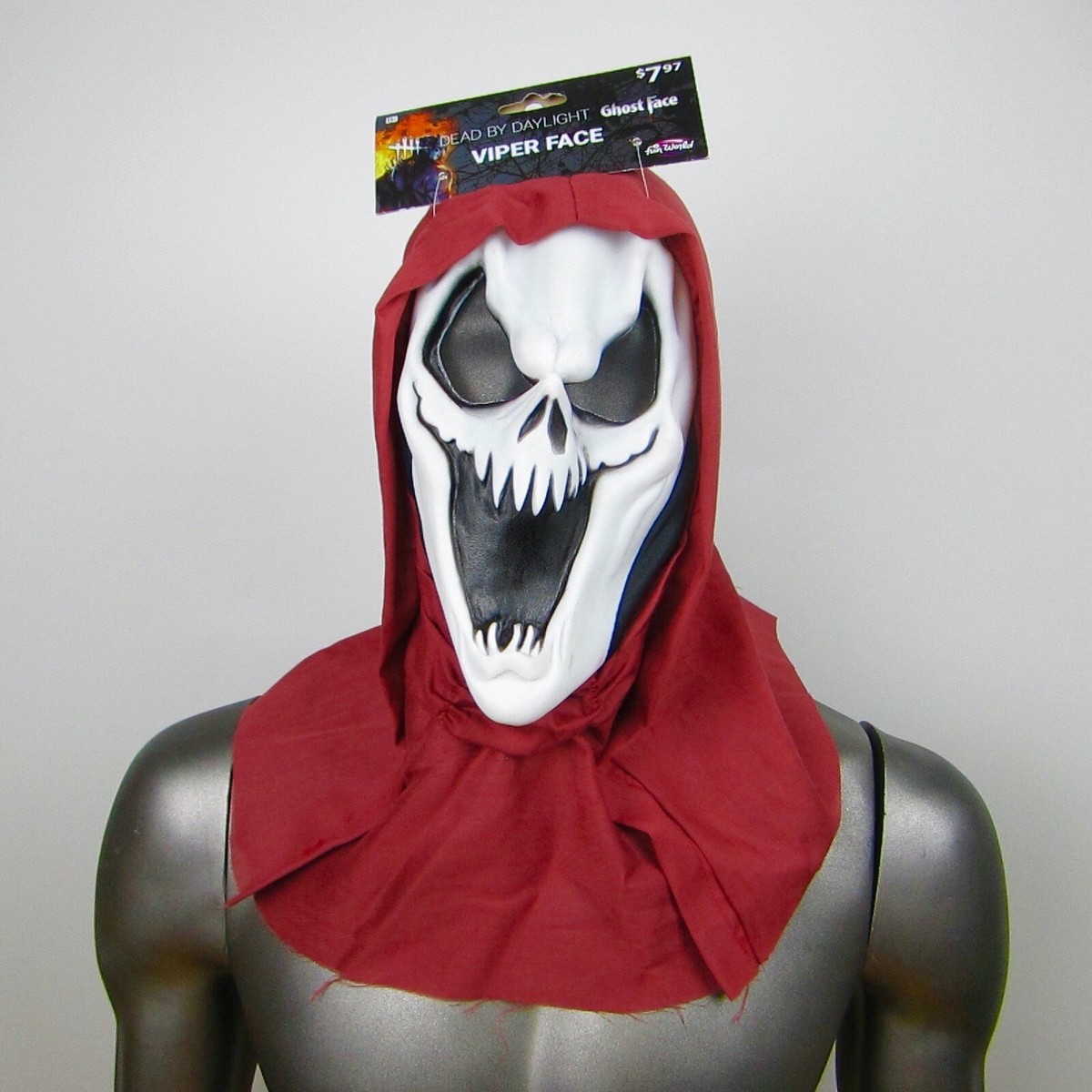 Ghostface Scream Viper Hooded Halloween Mask, Dead by Daylight