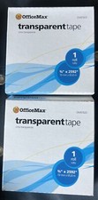 Lot Of 2 - Office Max 3/4" X 2592 Large Roll Transparent Tape