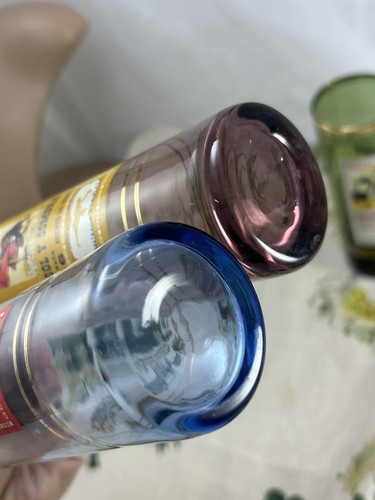 Juego de 5 vasos arlequín vintage de bola alta temática taurina española c.1960 - Imagen 9 de 9