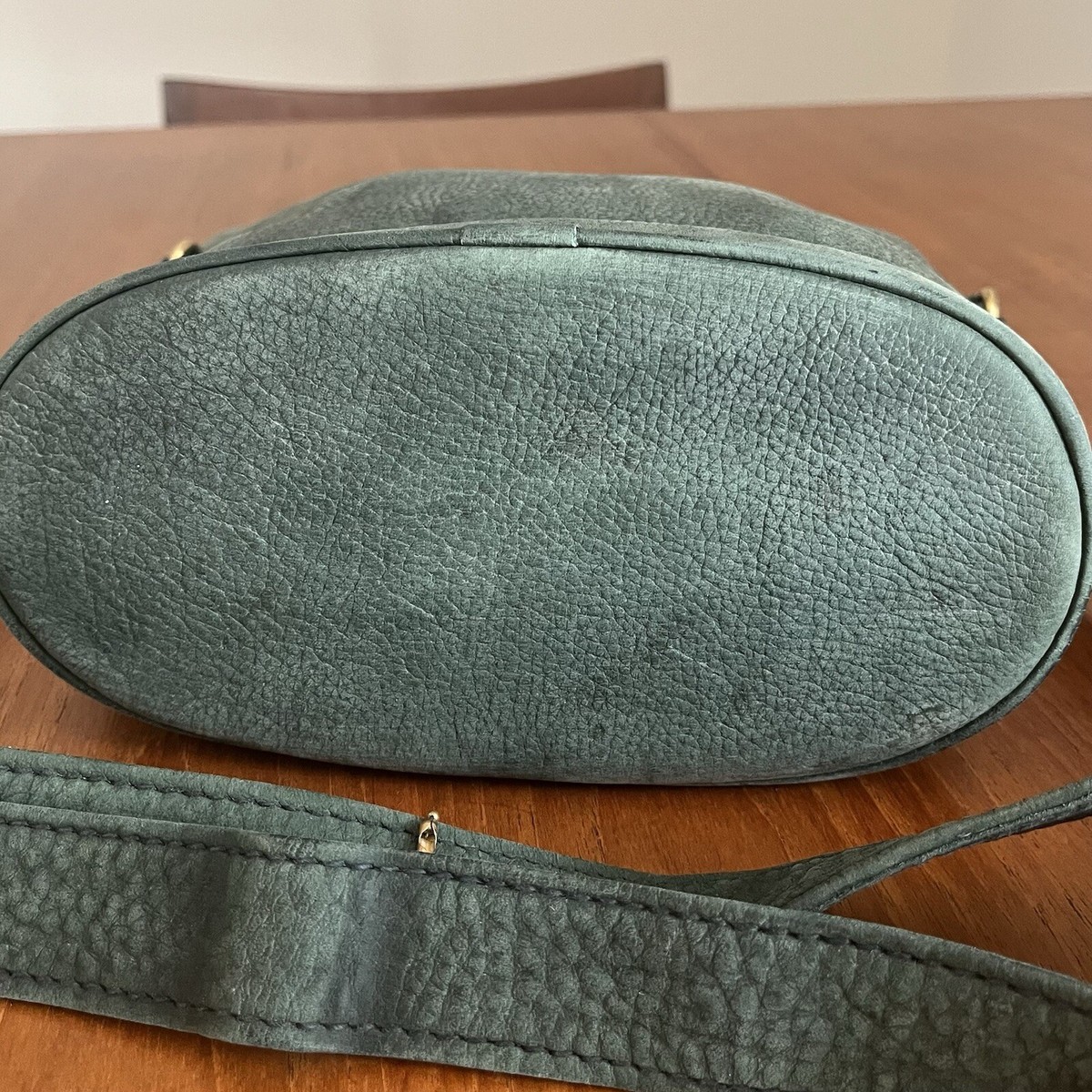 COACH Vintage 4933 Green Sonoma Nubuc Bucket Shoulder Bag