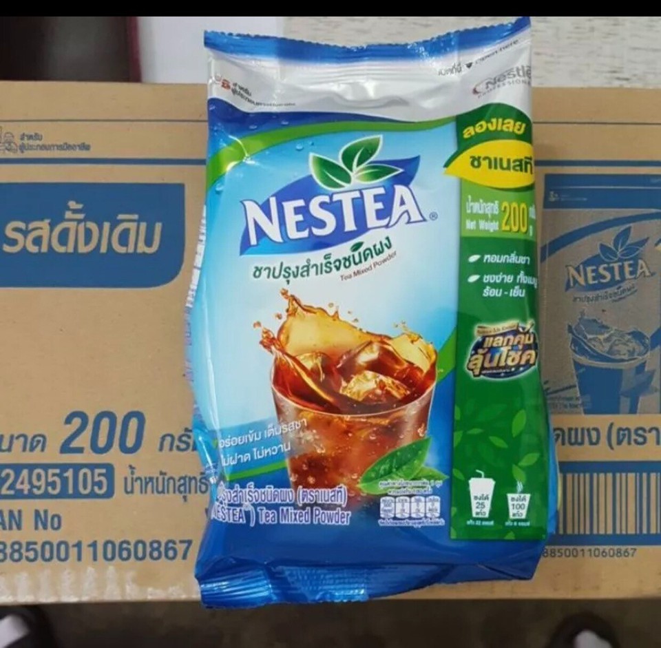 4x NESTEA Nestle Unsweetened Instant Iced Tea Mix Drink 100% Pure ...