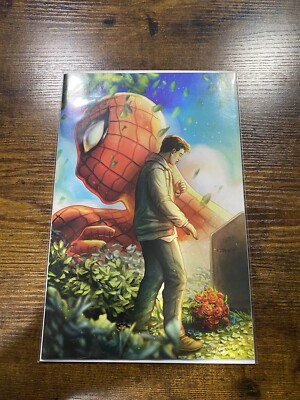 AMAZING SPIDER-MAN #7 * NM+ * EJIWA EDGE EBENEBE VIRGIN VARIANT CONNECTING COVER