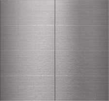 40pack 3"x6" Brushed Silver Aluminum Peel And Stick Tile Backsplash Panels brus