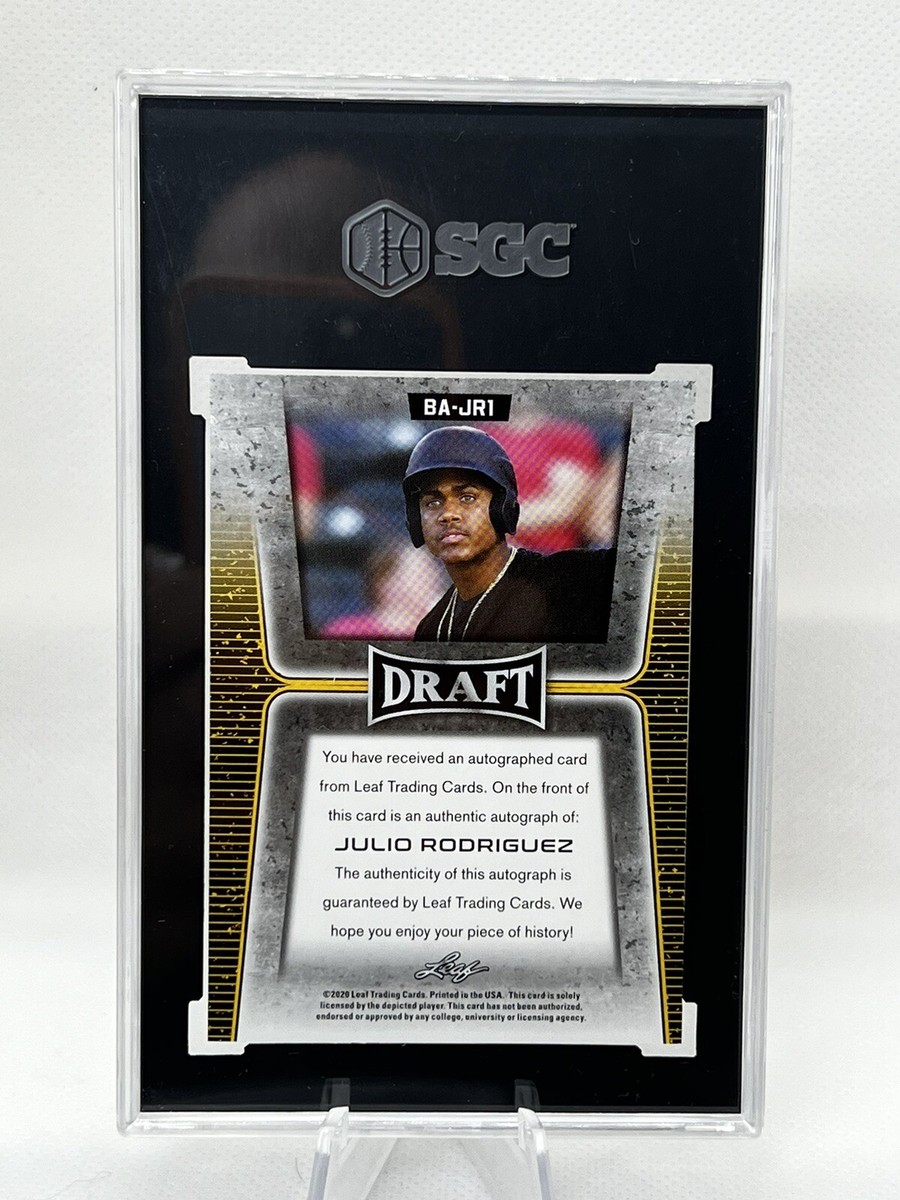 Julio Rodriguez 直筆サインカード　2020 Leaf Draft 2020 Leaf Draft Julio Rodriguez Auto #BA-JR1 Seattle