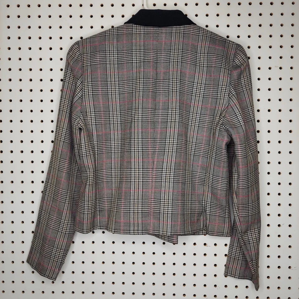 Blazer corto de colección para mujer 4P Dbl-pecho botón punta cuello brujo capricho años 80 Foto 2 de 4