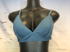 NWT Cupshe One Piece Swimsuit Top Size Extra Large Textured Blue