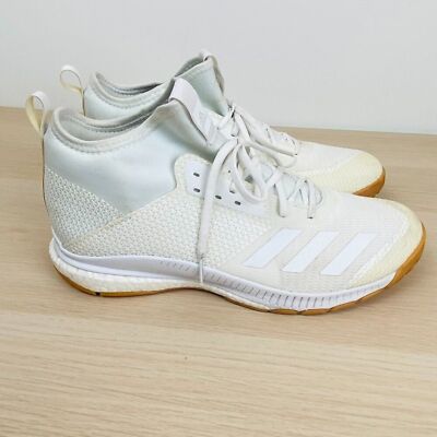 Adidas Crazyflight x3 Mid Volleyball White Ivory Shoe, Size Women 13 / Men 12