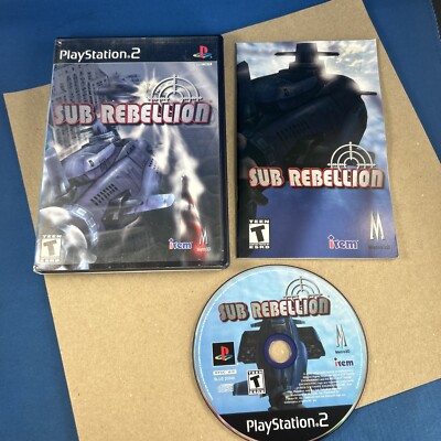 Sub Rebellion Sony PlayStation 2 2002 Complete! Tested! Blue Disc READ Reg