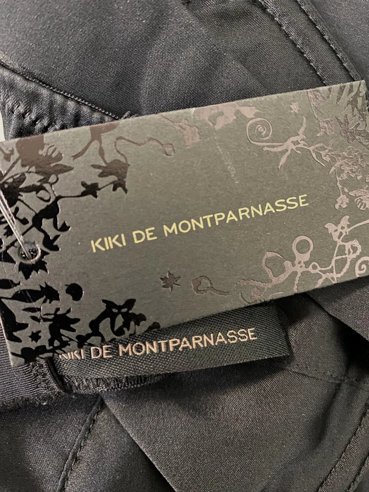 Sujetador Demi Kiki De Montparnasse para mujer con tirantes de seda negro talla 36C $198 Foto 3 de 3