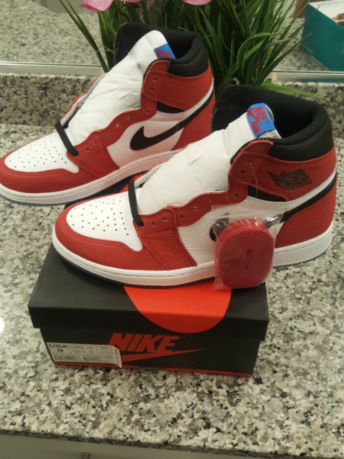 jordan 1 spiderman size 9