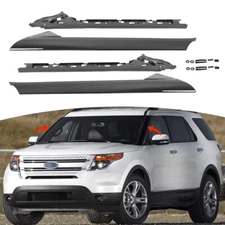 For 11-19 Ford Explorer Windshield-Outer Trim Molding Pillar Driver+Passenger