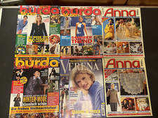 6 HEFTE BURDA MODEN VERENA und ANNA 1998 ALLE MIT SCHNITTMUSTER