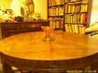 5.5-Inch Orange Carnival Glass Candle Holder — photo 1
