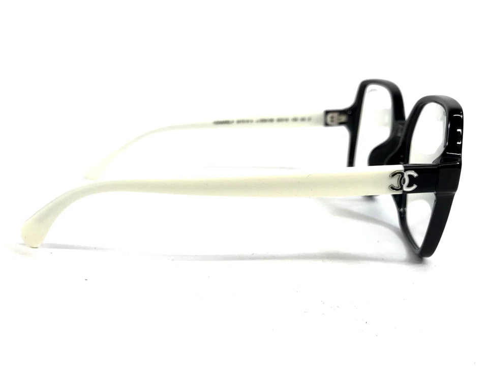 Chanel Eyeglasses 3473-S-A c.1656/SB Black White Asian Fit Blue Light 53-16-135 - Image 4 of 4