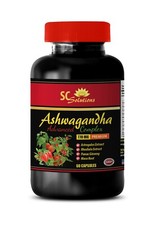 natural energy booster, ASHWAGANDHA ROOT COMPLEX 770mg, increase muscle mass 1B