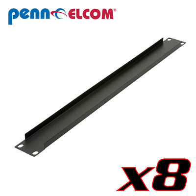 Eight Pack Penn Elcom R1268/1UK Flanged Rack Panel 1U