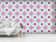 3D Geometric Seamless Wallpaper Wall Mural Removable Self-adhesive  293