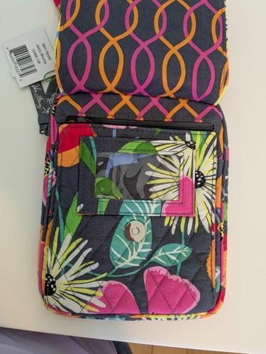 NWT Vera Bradley Jazzy Blooms Mini Hipster Crossbody Adjustable Strap Retired - Picture 2 of 4