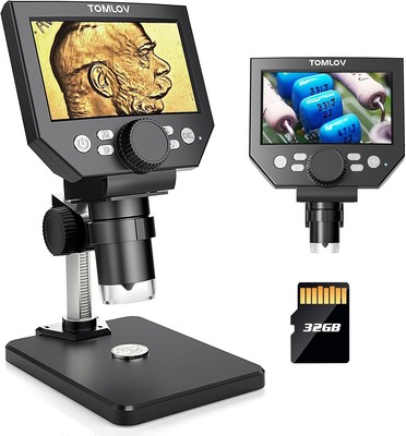 Lightweight USB Digital Microscope for Easy Coin & Nature Viewing - 50X-1000X