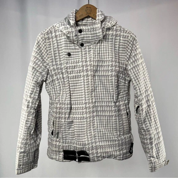 burton houndstooth ski snowboard jacket