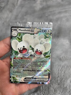 Pokémon TCG Maushold ex Paradox Rift 155/182 Holo Double Rare