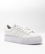 NEW adidas Bravada 2.0 White Platform Sneakers