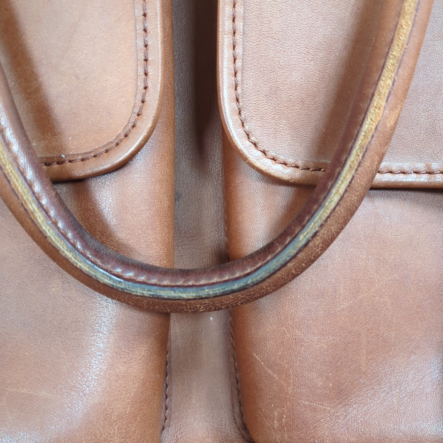 Vintage 90s Eddie Bauer Leather Messenger Laptop Crossbody Bag