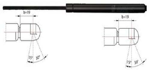 Original METZGER Gas Spring Trunk/Loading Area 2110066 For Renault