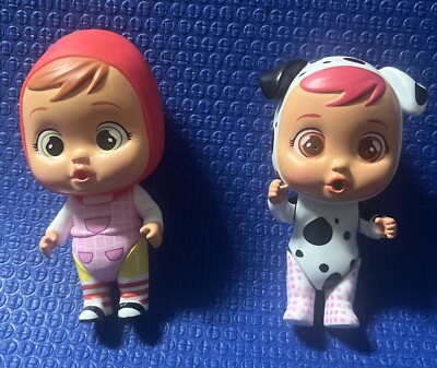 Lot Of (2) Cry Babies Magic Tears Figures IMC Little Red Riding Hood & Dalmatian