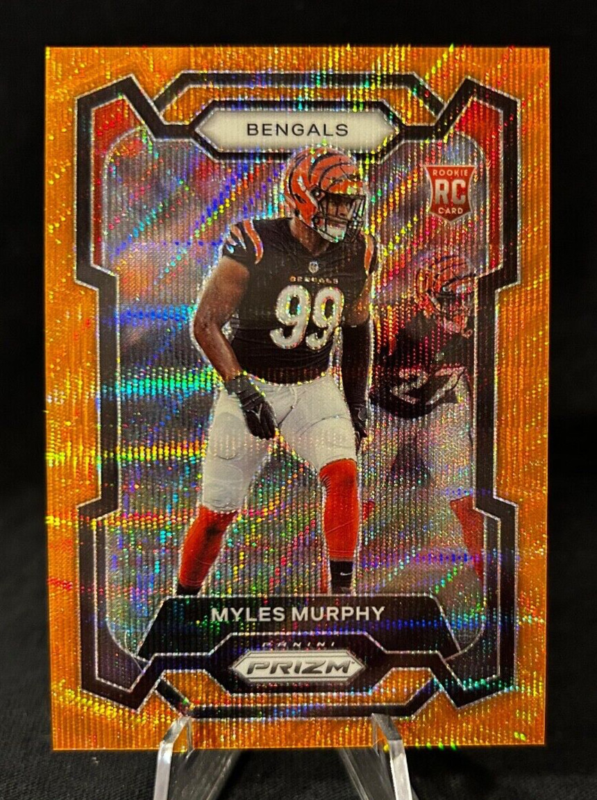 2023 Panini Prizm Football Myles Murphy #320 Rookie Orange Wave 53/60