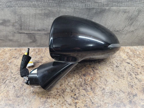  2020-23 Hyundai Sonata Driver Power Mirror W Blind Spot Black 8 wires