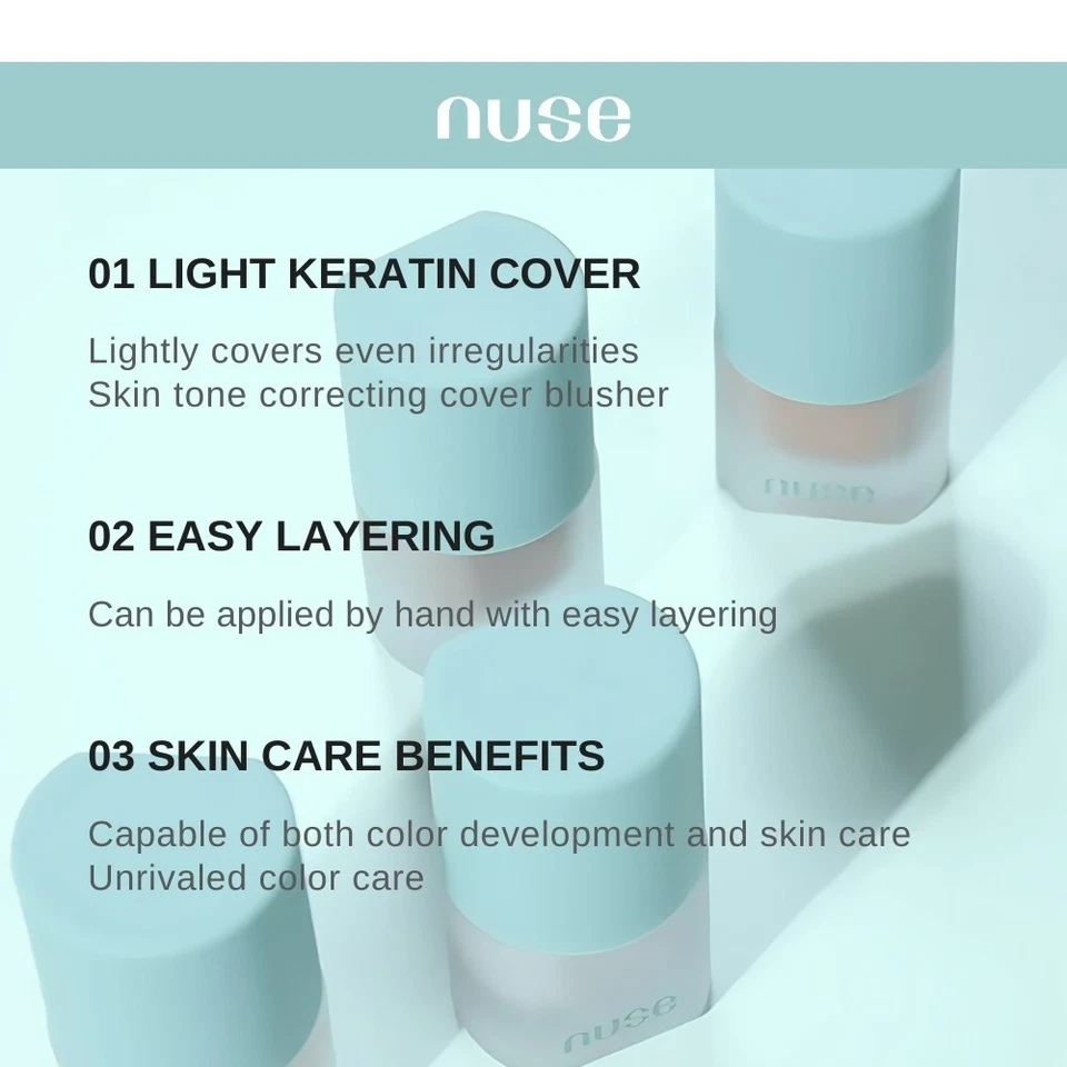 Nuse Mousse Care Cheek 16ml/Cream Blusher / Makeup Korea - Image 4 of 4