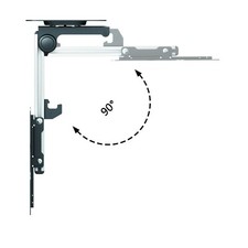 Fold Up Under Cabinet Ceiling TV Monitor Mount Swivel Fit all size 14"-40" — image 5