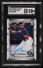 2020 Bowman Chrome Prospect Taylor Jones #CPA-TJ SGC 10 GEM Auto s3g