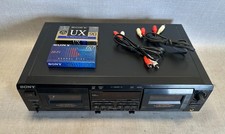 Sony TC-WE825S PRO Dual Cassette Deck w/ Pitch Control -NEW BELTS- WORKS GREAT 
