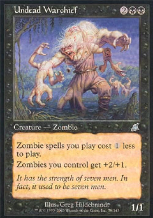 MTG English Undead Warchief NM Normal Scourge