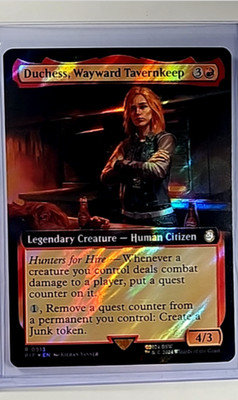 MTG Magic The Gathering Fallout Ext Art Surge Foil Duchess Wayward Tavernkeep