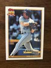 1991 Topps Tracy Jones #87 E Before Copyright Variation - Seattle Mariners - NM*