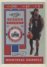 2019 Panini Contenders Optic Season Ticket Silver Prizm Montrezl Harrell #91 fm0