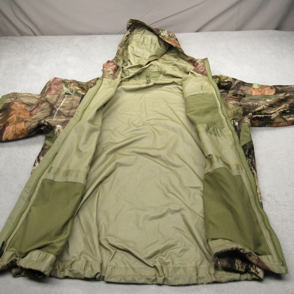 Mossy Oak Elite Jacket Mens XL Green Break Up Camo Waterproof 3in1 Shell Rain - Image 3 of 4