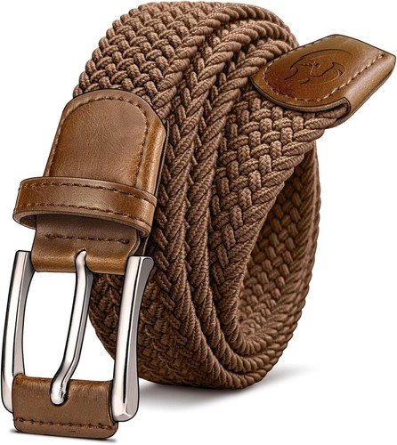 Herren Stretch Flechtgürtel Elastisch Gewebt Golf Gürtel 1 3/8" Golfbekleidung Geschenk - Bild 1 von 5