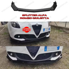 SPLITTER ANTERIORE  COMPATIBILE ALFA ROMEO GIULIETTA NERO LUCIDO SPOILER LAMA