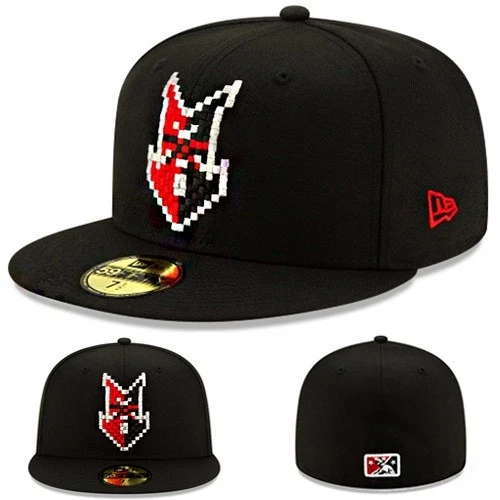 New Era Indianapolis Indians 5950 Fitted Hat MILB20 Theme NGT Black Official Cap