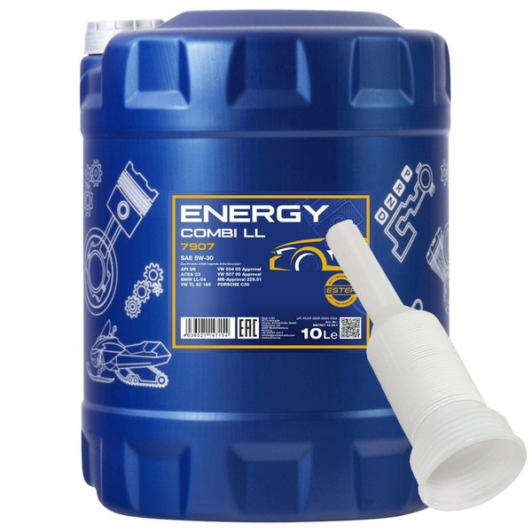 MotoröL Mannol 5W-30 Energy Combi LL API SN 10 Liter Mit AusgießEr MotorenöL ÖL-image