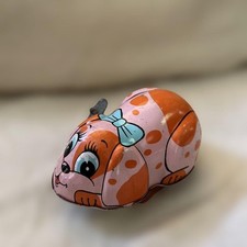 Vintage Japanese Tin Toy Dog Hue Wind Up Showa Era