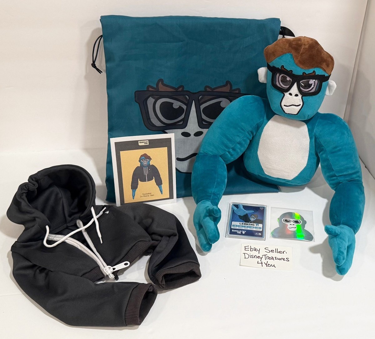 Official Gorilla Tag Plush LEMMING Monke Plushie Set +Game Code