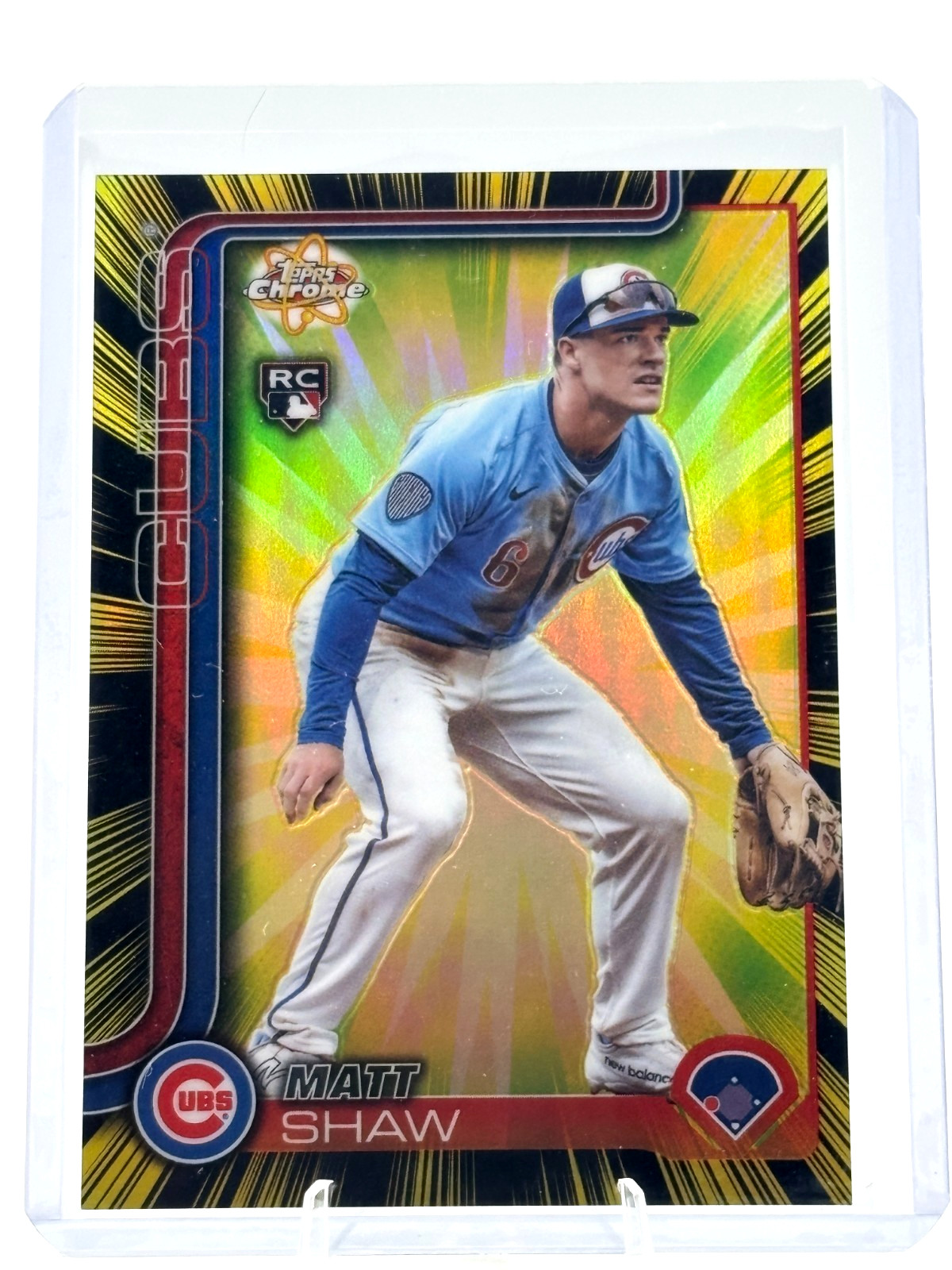 Matt Shaw - (RC) - 2025 Topps Cosmic Chrome, Radiant Rookie (SP) - Cubs, #RR-21