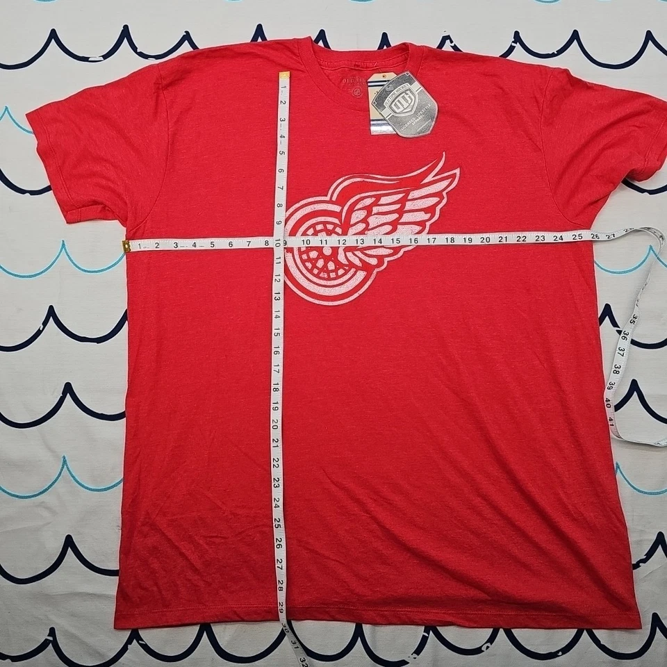 Camiseta Detroit Red Wings Gordie Howe Jersey Old Time Hóquei XXL Nova Com Etiquetas - Imagem 4 de 4