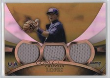 2010 Bowman Sterling Triple Gold Refractor /50 Christian Lopes #USAR-7 4g8